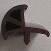 ドアトリムモール(茶)40m/R カーク産業