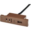 FO-RUC112T(BR) 家具用コンセントUSB ELPA 81819145