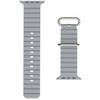 TR-AW26L-ABEW-GY Apple Watch 49mm / 46mm / 45mm / 44mm / 42mm 肌触りさらさら 消臭機能付き エラストマーウェーブバンド グレー トリニティ 81824840