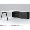 アフィーノ マネジメントデスク 平机 W2100 クレテンザ脚 木製脚 スライド引戸型 左用<配送時組立サービス付> イトーキ