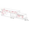 SH-34-047-WH スライド式テレビボード タカシン家具工業 81903669