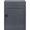 in079-bk 郵便ポスト ブラック 16L ダイヤルロック式 万方商事 81903818