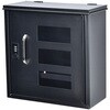 sg307-b-bk 壁掛け郵便ポスト ダイヤルロック式 3窓 Bタイプ ブラック 万方商事 81903967