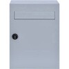 in079-hu 郵便ポスト グレー 16L ダイヤルロック式 万方商事 81904071