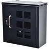 sg307-a-bk 壁掛け郵便ポスト ダイヤルロック式 6窓 Aタイプ ブラック 万方商事 81904195