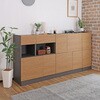 SH-34-008-LBR キャビネット75センチ幅 タカシン家具工業 81922490