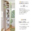 SH-34-037-WH 突っ張り式本棚 幅60センチ タカシン家具工業 81922009