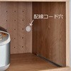 SH-34-053-WH スライド棚付きレンジ台 タカシン家具工業 81922061