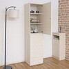 SH-34-023-WH 壁面収納キャビネット 幅45センチ タカシン家具工業 81922849