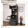 SH-34-005-BK スライド棚付きキッチンラック タカシン家具工業 81922910