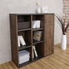 SH-34-034-BR 扉付き本棚 幅90センチ タカシン家具工業 81922237