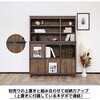 SH-34-028-BR ディスプレイキャビネット 幅115センチ タカシン家具工業 81922429