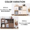 SH-34-028-BR ディスプレイキャビネット 幅115センチ タカシン家具工業 81922429