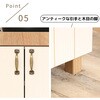 SH-34-041-WH スライド棚付きレンジ台 タカシン家具工業 81922289