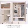 SH-34-012-WH 4枚扉ワードローブ タカシン家具工業 81922307