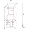 SH-34-012-WH 4枚扉ワードローブ タカシン家具工業 81922307