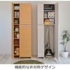 SH-34-058-WH 掃除機収納庫 幅60センチ タカシン家具工業 81922341