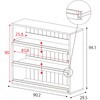SH-34-035-WH ディスプレイ本棚 幅90センチ タカシン家具工業 81922350