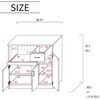 SH-34-003-BK スライド棚付きキッチンカウンター タカシン家具工業 81922648