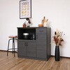 SH-34-003-BK スライド棚付きキッチンカウンター タカシン家具工業 81922648