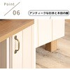 SH-34-039-WH スライド棚付きキッチンカウンター タカシン家具工業 81922569