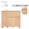 SH-34-039-WH スライド棚付きキッチンカウンター タカシン家具工業 81922569