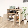 SH-34-039-WH スライド棚付きキッチンカウンター タカシン家具工業 81922569