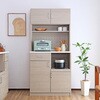 SH-34-002-BK スライド棚付きキッチンラック タカシン家具工業 81922630