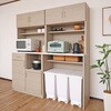 SH-34-002-BK スライド棚付きキッチンラック タカシン家具工業 81922630