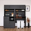 SH-34-002-BK スライド棚付きキッチンラック タカシン家具工業 81922630