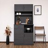 SH-34-002-BK スライド棚付きキッチンラック タカシン家具工業 81922630