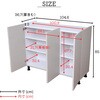 SH-34-017-OWH キャビネット 105センチ幅 タカシン家具工業 81922831