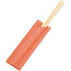 彩モダン 割箸袋入 竹天削 21cm エンジ(100膳入) 山本電気