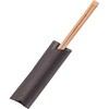 彩モダン 割箸袋入 炭化竹天削 24cm 黒(100膳入) 山本電気