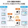 RS-WLSP2 ワイヤレスHDMI分配送受信機(1対2分配、USB-C to HDMI) ラトックシステム 81936770