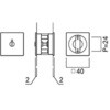 MUK2104-15-023 Lamoe 鎌錠(表示錠)角型 堀込タイプ UNION(ユニオン) 81938827