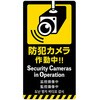 5ヶ国語ステッカー 防犯カメラ アルファ(販促)