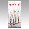 祝箸5膳セット 金寿水引付 9寸両口 マスキ