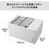 TF-30W 小型冷蔵庫 スライドドア 上開き チェスト型 上面ガラス ツインバード 81996735