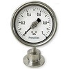 サニタリー圧力計 2.0Sヘルール (0~0.6MPa) 立形 ダイアフラムシール PressVac(プレスバック)