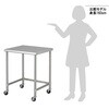 US-6255C 620×550×800mm 足元キャスター クリーンベンチ用架台 USシリーズ ナビス(アズワン) 82033160