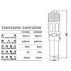 100V500W 冨士製 ハロゲンランプ 100V 500W 冨士電球工業 82036215
