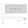 TE-L60W-PB 600×1800×500mm ライトブルー カラフル診察台 ホットマット付き TE-Lシリーズ ナビス(アズワン) 82039040