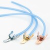 クリアブルー×シルバー シリコン駆血帯 金具セット ナビス(アズワン) 82039950