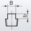 6A プラグ 可鍛鋳鉄製管継手 (黒) 日本継手(旧:JFE継手) 82056269