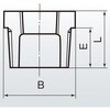 25A×15A ブッシング 可鍛鋳鉄製管継手(黒) 日本継手(旧:JFE継手) 82057136