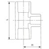 50×40 ポリブデン H種継手 熱融着式 H種径違いチーズ 日本継手(旧:JFE継手) 82266908