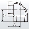 50A エルボ 可鍛鋳鉄製管継手 (黒) 日本継手(旧:JFE継手) 82055885