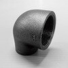40A×25A 径違いエルボ 可鍛鋳鉄製管継手(黒) 日本継手(旧:JFE継手) 82056506