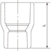 25×16 ポリブデン H種継手 熱融着式 H種径違いソケット 日本継手(旧:JFE継手) 82056567